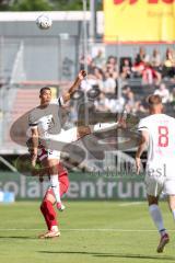 Kopfball Marcel Costly (22, FCI) Toto-Pokal Finale; Würzburger Kickers - FC Ingolstadt 04;