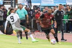 3. Liga; Testspiel; FC Ingolstadt 04 - Borussia Mönchengladbach;  Leon Guwara (6, FCI) Honorat Franck (9 BMG)