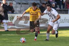 Kreisliga - Saison 2025/26- TSV Lichtenau - TSV Hohenwart - Marc Steingräber gelb Lichtenau - Bastian Mulock weiss Hohenwart - Foto: Meyer Jürgen