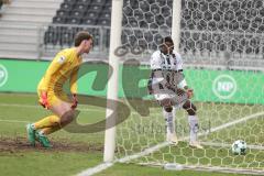 3. Liga; TSV Havelse - FC Ingolstadt 04; Tor Jubel Treffer Ausgleich 1:1 Obed Ugondu (17, FCI) Torwart Opitz Tom (1 TSV)