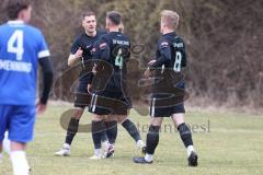 Freundschaftsspiel - Saison 2025/26 - SV Menning - SV Manching - Fabian  Neumayer (Nr.9 - SV Manching) mit dem 0:1 Führungstreffer - jubel - XXXXX - Foto: Meyer Jürgen