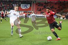 3. Liga; FC Ingolstadt 04 - Erzgebirge Aue; Justin Butler (31, FCI) Majetschak Erik (13 Aue)