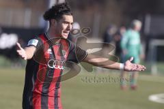 *** A-Junioren Bundesliga  - Saison 2025/26 - FC Ingolstadt 04 - SpVgg Greuther Fürth - Polat Arel schwarz FCI mit dem 2:1 Führungstreffer - jubel  XXXXX - Foto: Meyer Jürgen