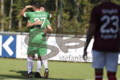 Kreisliga - Saison 2023/2024 - FC Gerolfing - Türk SV Ingolstadt - Der 1:0 Führungstreffer durch Altan Calim grün Gerolfing - jubel - Foto: Meyer Jürgen