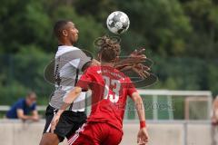 Bezirksliga - Saison 2024/25 - David Meier (Nr.14 - FC Fatih) - Lukas Ederer rot Attaching -  Foto: Meyer Jürgen