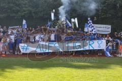 Relegation - Saison 2022/2023 - TSV Baar/Ebenhausen - TV Münchsmünster - Sieger - jubel - Rauch - Bengalo - Banner - Choreo - Foto: Meyer Jürgen