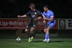 Landesliga - Saison 2026/27 - SV Manching - VFB Durach - Marcel Thiel blau Durach  - Luca Bienek (Nr.16 - SV Manching) - Foto: Meyer Jürgen