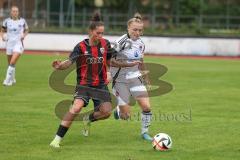 2. Bundesliga Frauen - Saison 2024/25 - FC Ingolstadt 04 Frauen - 1. FC Nürnberg - Emma Kusch (Nr.9 - FCI Frauen) - Mai Franziska weiss Nürnberg - Foto: Meyer Jürgen