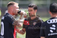 Testspiel; 3. Liga; FC Ingolstadt 04 - SSV Ulm; Co-Trainer Ilia Gurev (FCI) Max Dittgen (10, FCI)