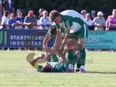 Relegation - Saison 2025/26 - SV Karlskron - FC Geisenfeld - Der 0:2 Führungstreffer durch Lukas Kellermann grün Geisenfeld - jubel - XXXXX - Foto: Meyer Jürgen