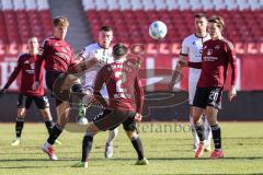 Testspiel; 1. FC Nürnberg - FC Ingolstadt 04 - Zweikampf Kampf um den Ball Villadsen Oliver (2 FCN) Mladen Cvjetinovic (19, FCI) Jander Caspar (20 FCN) Lukas Fröde (34, FCI)