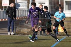 Freundschaftsspiel - Saison 2025/26- TSV Gaimersheim - VFR Neuburg - Zoltan Vati Nr.12 - TSV Gaimersheim) - Nikolai Krzyzanowski lila Neuburg - Foto: Meyer Jürgen