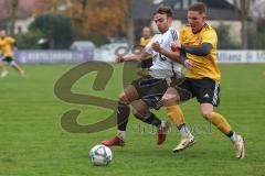 Kreisliga - Saison 2024/25- TSV Lichtenau - FC Mindelstetten - Boris Manko gelb Lichtenau - Christoph Riegler weiss Mindelstetten - Foto: Meyer Jürgen