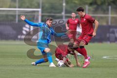 3. Liga; Testspiel; FC Ingolstadt 04 - 1. FC Heidenheim; Dennis Kaygin (10, FCI) Frederik Christensen (11, FCI) Niehues Julian (16 HDH)