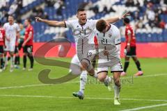 3. Liga; Hannover 96 II - FC Ingolstadt 04; Tor Jubel Treffer 0:3, Sebastian Grönning (11, FCI) Mladen Cvjetinovic (19, FCI)