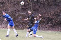 Freundschaftsspiel - Saison 2025/26 - SV Menning - SV Manching - Fabian  Neumayer (Nr.9 - SV Manching) - Hermann Zagler blau Menning  - Foto: Meyer Jürgen