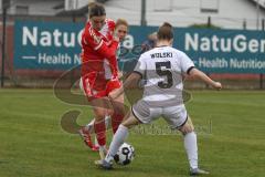 DFB -Pokal Frauen - Saison 2025/26 - FC Ingolstadt 04 Frauen - FC Bayern München - Dunst BArbara rot Bayern - Lea Wolski (Nr.5 - FC Ingolstadt Frauen I) - Foto: Meyer Jürgen