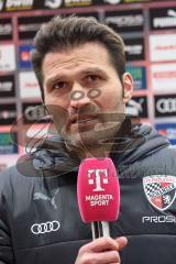 3. Liga; FC Ingolstadt 04 - Rot-Weiss Essen; Cheftrainer Guerino Capretti (FCI) nach dem Spiel im Interview