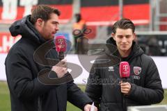 3. Liga - Saison 2025/26 - FC Ingolstadt 04 - VFB Stuttgart II - Torwart Markus Ponath (Nr.1 - FCI)  im Interview mit Magenta Sport -  - XXXXX - Foto: Meyer Jürgen