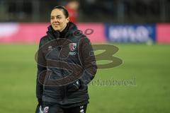 3. Liga; 1. FC Schweinfurt 05 - FC Ingolstadt 04; vor dem Spiel Cheftrainerin Sabrina Wittmann (FCI)