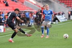 3. Liga; FC Ingolstadt 04 - FC Hansa Rostock; Tim Heike (9, FCI) Schumacher Kevin (13 HR)