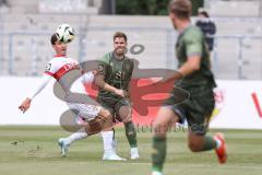 3. Liga; VfB Stuttgart 2 - FC Ingolstadt 04; Simon Lorenz (32, FCI) Münst Leonhard (13 VFB)