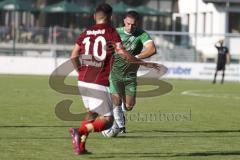 Kreisliga - Saison 2023/2024 - FC Gerolfing - Türk SV Ingolstadt - Flaur Bashota grün Gerolfing - Aytac Mandaci
 rot Türk SV - Foto: Meyer Jürgen