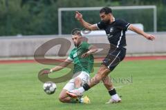 Bezirksliga - Saison 2024/25 - Akif Abasikeles (Nr.20 - FC Fatih) - Quirin Nuber (Nr.16 - FC Gerolfing) -  Foto: Meyer Jürgen