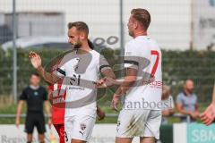 3. Liga; FC Ingolstadt 04 - Trainingslager, Testspiel, FC Kottern; Tor Jubel Treffer Jannik Mause (7, FCI) mit David Kopacz (29, FCI)