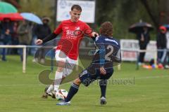 Kreisliga - Saison 2025/26- SV Hundszell - TV Münchsmünster - Johannes Artmeier blau Münchsmünster - Lukas Konradi rot Hundszell - Foto: Meyer Jürgen