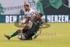 3.Liga - Saison 2023/2024 - Preußen Münster - FC Ingolstadt 04 - Rico Preisinger (Nr.21 - Preussen Münster) - Yannick Deichmann (Nr.20 - FCI) -  - Foto: Meyer Jürgen