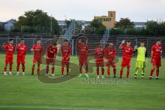 Bayernliga - U17 - Saison 2022/2023 - FC Ingolstadt 04 -  1860 München - Die Mannschaft begrüsst die Fans - Foto: Meyer Jürgen