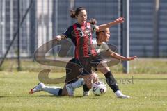 2. Bundesliga Frauen - Saison 2025/26 - FC Ingolstadt 04 Frauen - Borussia Mönchengladbach - Annika Kömm (Nr.25 - FC Ingolstadt Frauen I) - Celissen Elize weiss M`Gladbach  - Foto: Meyer Jürgen