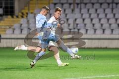 Toto-Pokal 2024; TürkGücü München - FC Ingolstadt 04; Torchance verpasst Sebastian Grönning (11, FCI) Hoppe, Benedikt (8TGM)