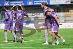 Toto-Pokal; SV Wacker Burghausen - FC Ingolstadt 04; Tor Jubel Treffer Emre Gül (5, FCI) LVinko Šapina (41, FCI) Obed Ugondu (17, FCI) Keanan Bennetts (18 FCI) Fredrik Carlsen (8, FCI)