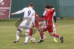 Kreisklasse - Saison 2025/26- Türk SV Ingolstadt - MTV Ingolstadt-  - Mykola Bilotserkivets weiss MTV - Arda Keskin rot Türkisch - Foto: Meyer Jürgen