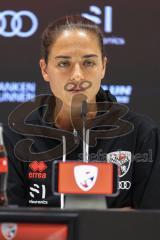 3. Liga; FC Ingolstadt 04 - SV Waldhof Mannheim; Pressekonferenz nach dem Spiel Cheftrainerin Sabrina Wittmann (FCI)