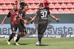 3. Liga; FC Ingolstadt 04 - Hallescher FC; Marcel Costly (22, FCI) Tor Jubel Treffer Pascal Testroet (37, FCI) Leon Guwara (6, FCI)