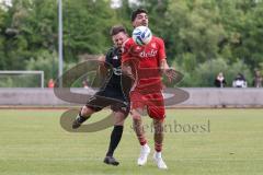 Kreisliga - Saison 2025/26- TSV Ingolstadt Nord - Türk SV Ingolstadt - Umut Yürükal rot Türkisch - Hakan Tural schwarz Ing Nord - Foto: Meyer Jürgen