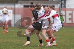 2. Bundesliga Frauen - Saison 2025/26 - FC Ingolstadt 04 Frauen - VFB Stuttgart  - Emma Kusch (Nr.9 - FC Ingolstadt Frauen I) - Müller Lenelotte weiss Stuttgart  - Foto: Meyer Jürgen