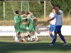Landesliga - Saison 2026/27 - SV Manching - SC Olching - Der 1:0 Führungstreffer durch Rainer Meisinger (Nr.8 - SV Manching) - jubel  - Foto: Meyer Jürgen