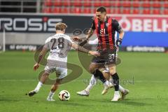 3. Liga; FC Ingolstadt 04 - Energie Cottbus; Pascal Testroet (37, FCI) Bretschneider Niko (28 ECO)