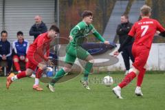 Kreisklasse - Saison 2025/26- TSV Pförring - SV Karlshuld-  - Simon Böck rot Pförring - Tobias Walter grün Karlshuld - Foto: Meyer Jürgen