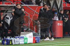 3. Liga; FC Ingolstadt 04 - Borussia Dortmund II; #spiel ist aus, Sieg Jubel Freude Sportdirektor Ivica Grlic  (FCI) Cheftrainerin Sabrina Wittmann (FCI) Co-Trainer Fabian Reichler (FCI)