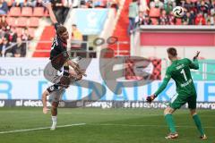 3. Liga; FC Ingolstadt 04 - SC Verl; Ausgleich Sebastian Grönning (11, FCI) Tor Jubel Treffer 1:1, Kammerbauer Patrick (8 SCV) Torwart Schulze Philipp (1 SCV)