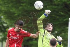 Kreisliga - Saison 2025/26- TSV Ingolstadt Nord - Türk SV Ingolstadt - Umut Yürükal rot Türkisch - Ali Gündokan TW Ing Nord - Foto: Meyer Jürgen