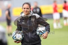 Toto-Pokal Finale; Würzburger Kickers - FC Ingolstadt 04; vor dem Spiel Cheftrainerin Sabrina Wittmann (FCI)