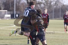 *** A-Junioren Bundesliga  - Saison 2025/26 - FC Ingolstadt 04 - SpVgg Greuther Fürth - Polat Arel schwarz FCI mit dem 2:1 Führungstreffer - jubel  XXXXX - Foto: Meyer Jürgen