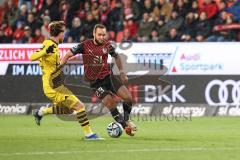 3. Liga; FC Ingolstadt 04 - Borussia Dortmund II; David Kopacz (29, FCI) Zweikampf Kampf um den Ball