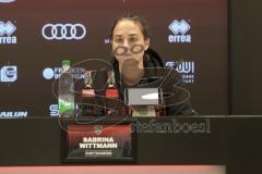 3. Liga - Saison 2024/25 - FC Ingolstadt 04 - SV Wehen Wiesbaden - PK nach dem Spiel - Cheftrainerin Sabrina Wittmann (FCI) - XXXXX - Foto: Meyer Jürgen